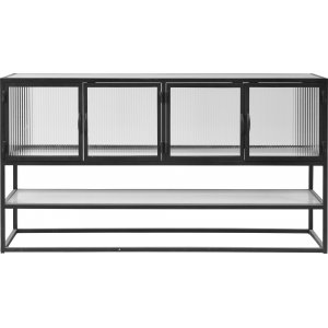 Harvard skänk med hylla - Svart/glas - Skänkar & Sideboards -Skänkar & Sideboards - Hyllor & Förvaring