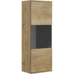 Intel vitrinskåp 110 cm - Ek/svart - Vitrinskåp & Glasskåp -Vitrinskåp & Glasskåp - Hyllor & Förvaring