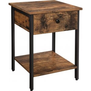 Issa sängbord - Brun/svart - Sängbord -Sovrumsmöbler - Sängbord