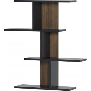 Karbon vägghylla - Antracit/valnöt - Vägghyllor -Hyllor & Förvaring - Hyllor