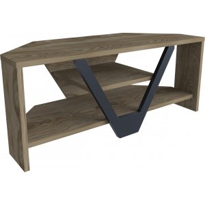 Karin mediabänk - Valnöt/svart - TV-bänkar & mediabänkar -TV-bänkar & mediabänkar - Hyllor & Förvaring