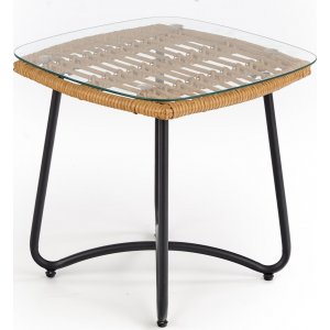 Kashmir soffbord 51 x 51 cm - Rotting - Glasbord