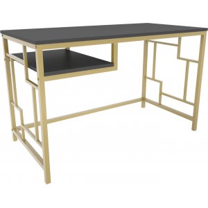 Kennesaw skrivbord 120 x 60 cm - Guld/antracit - Övriga kontorsbord & skrivbord