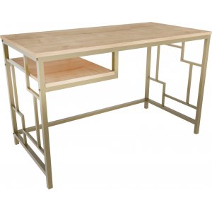 Kennesaw skrivbord 120 x 60 cm - Guld/ek - Övriga kontorsbord & skrivbord