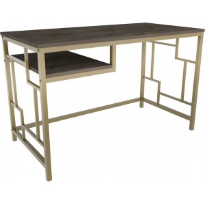 Kennesaw skrivbord 120 x 60 cm - Guld/mörkgrå - Övriga kontorsbord & skrivbord