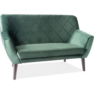 Kier 2-sits soffa - Grön sammet - 2-sits soffor