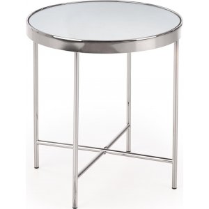 Kjetil soffbord Ø42 cm - Krom - Glasbord