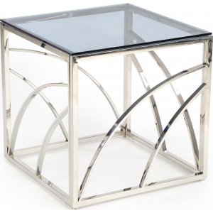 Kosmos soffbord 55 cm - Silver - Glasbord