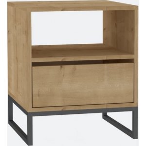 Lindau sängbord - Safir ek - Sängbord -Sovrumsmöbler - Sängbord