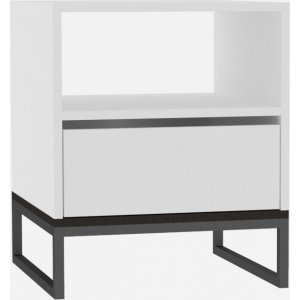 Lindau sängbord - Vit - Sängbord -Sovrumsmöbler - Sängbord