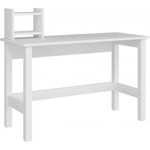 London skrivbord 120 x 60 cm - Vit - Skrivbord med hyllor | lådor