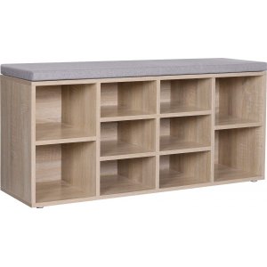 Magda hallbänk - Ek/grå - Sittbänkar