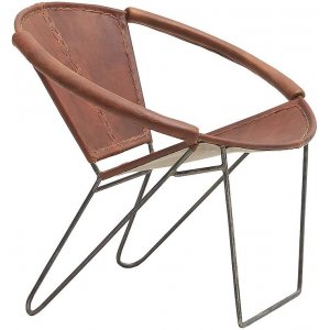 Melissa fåtölj - Mocca brun + Lädervårdskit - Skinnfåtöljer