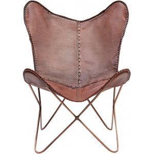 Melissa fladdermusfåtölj - Mocca brun - Skinnfåtöljer