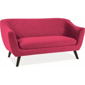 Molly 2-sits soffa - Röd sammet - 2-sits soffor