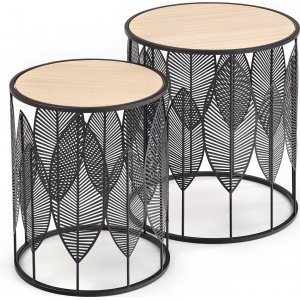 Monastir soffbord Ø33/40 cm - Svart - Soffbord