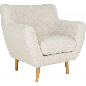 Monte fåtölj - Vit - Tygfåtöljer