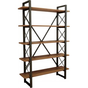 Nero bokhylla - Valnöt/svart - Bokhyllor -Hyllor - Bokhyllor