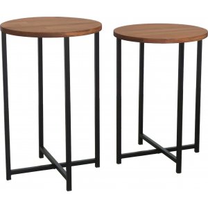 Neta soffbord Ø35/35 cm - Ek - Soffbord i trä