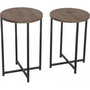 Neta soffbord Ø35/35 cm - Valnöt - Soffbord i trä