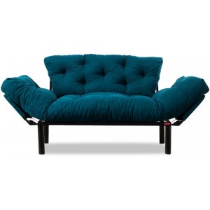 Nitta 2-sits bäddsoffa - Petroleumblå - 2-sits soffor