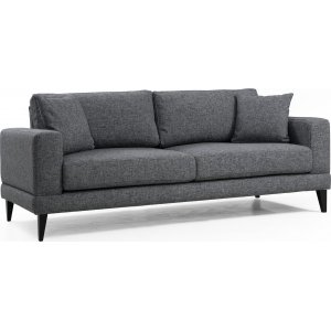 Nordic 3-sits soffa - Mörkgrå - 3-sits soffor