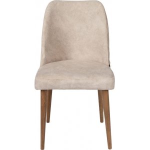 Nova stol - Gräddvit/valnöt - Klädda & stoppade stolar