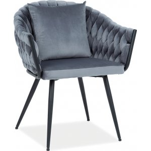 2 st Nuvo matstol - Grå - Karmstolar