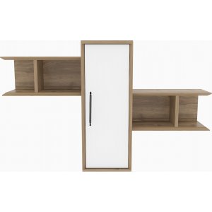 Olida vägghylla - Valnöt/vit - Vägghyllor -Hyllor & Förvaring - Hyllor