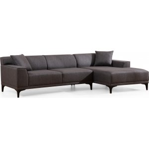 Petra divansoffa - Antracit - Tygsoffor