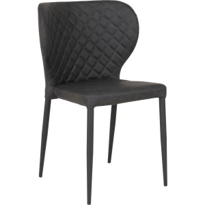 4 st Pisa matstol - Mörkgrå - Konstläderklädda stolar