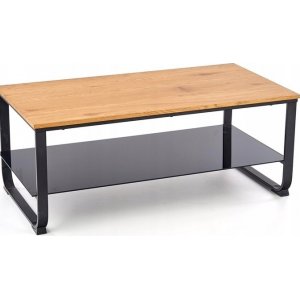 Polite soffbord 105 x 55 cm - Ek/svart - Soffbord i trä