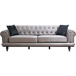 Polyanna 3-sits soffa - Grå - 3-sits soffor