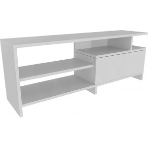 Pulaski mediabänk - Vit - TV-bänkar & mediabänkar -TV-bänkar & mediabänkar - Hyllor & Förvaring