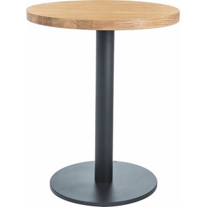 Puro matbord Ø60 cm - Ek/svart - Ovala & Runda bord