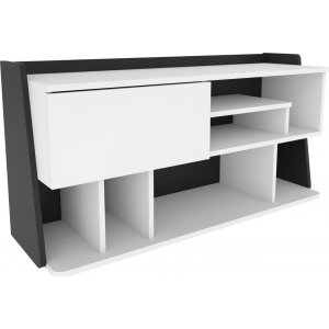 Raca mediabänk - Vit/svart - TV-bänkar & mediabänkar -TV-bänkar & mediabänkar - Hyllor & Förvaring