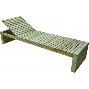 Ray solbädd - Furu + Skyddande sprayvax - Solstolar & Däckstolar