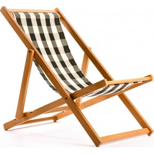 Repose Beach däckstol - Grön/vit + Skyddande sprayvax - Solstolar & Däckstolar