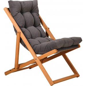 Repose Eco däckstol - Fume + Möbelvårdskit för textilier - Solstolar & Däckstolar