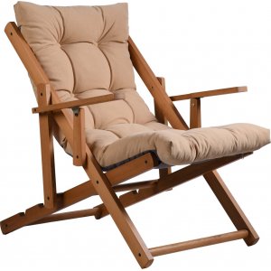 Repose däckstol - Mörkbeige + Möbelvårdskit för textilier - Solstolar & Däckstolar