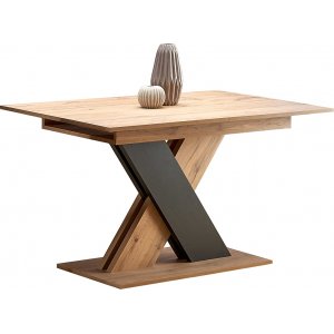 River matbord 130-175 cm - Wotan ek/svart - Övriga matbord