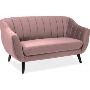 Rollo 2-sits soffa - Rosa sammet - 2-sits soffor