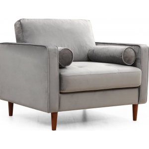 Rome fåtölj - Ljusgrå - Tygfåtöljer