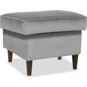 Ron K fotpall - Grå sammet - Fotpallar