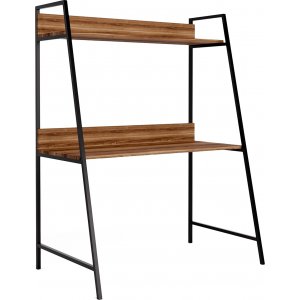 Samara skrivbord 115x55 cm - Valnöt - Skrivbordshyllor