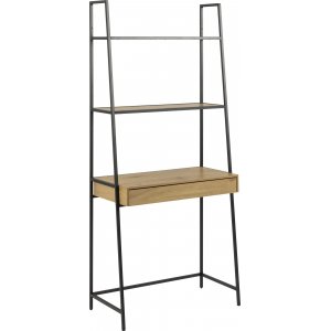 Seaford skrivbordshylla - Svart/ek - Steghyllor -Hyllor & Förvaring - Hyllor