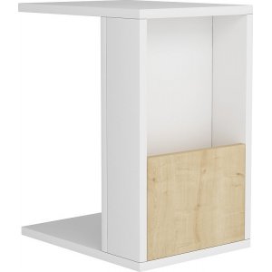 Serce sidobord 30 x 40 cm - Vit/safir ek - Sidobord & lampbord