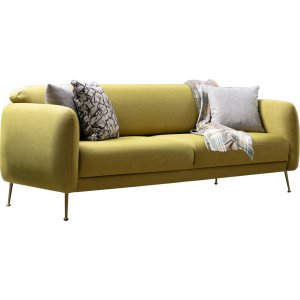 Sevilla 3-sits bäddsoffa - Gul - 3-sits soffor