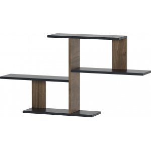 Sitil vägghylla - Antracit/valnöt - Vägghyllor -Hyllor & Förvaring - Hyllor