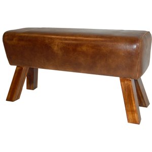 Söderköping bänk - Trä/läder - Sittbänkar